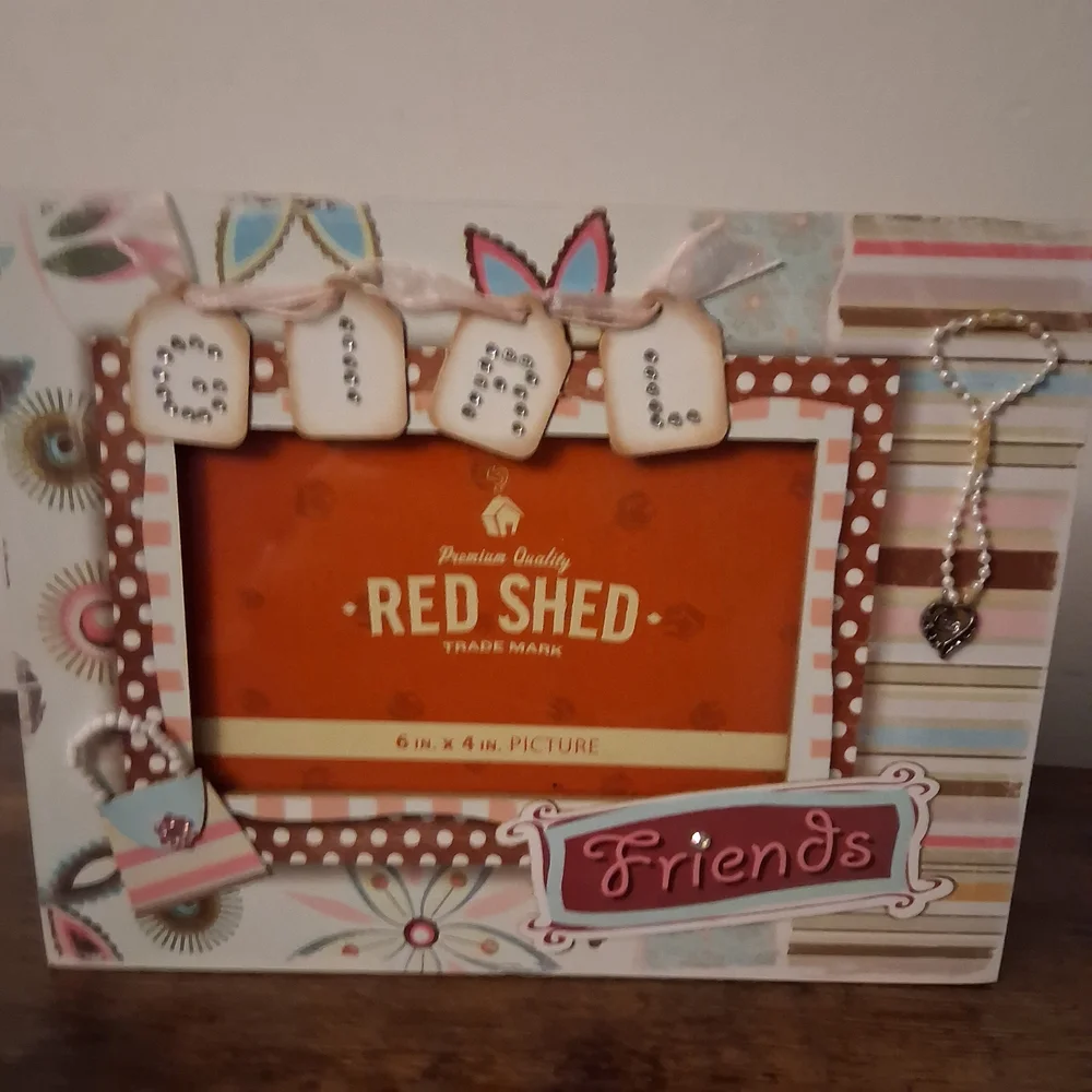 Red Shed Friends Picture Frame